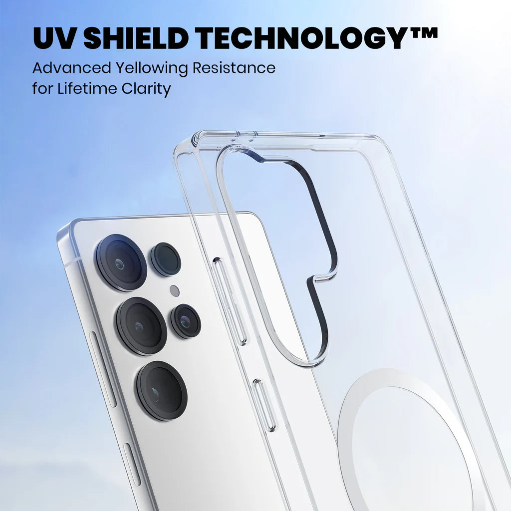 Anti-Yellow Magsafe Clear Case Samsung