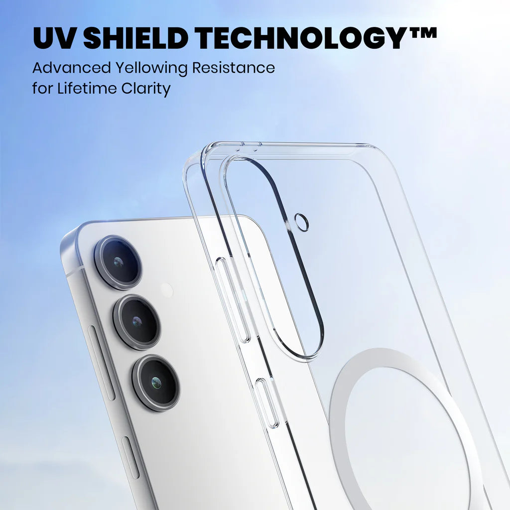 Anti-Yellow Magsafe Clear Case Samsung S Series - Galaxy S24 FE