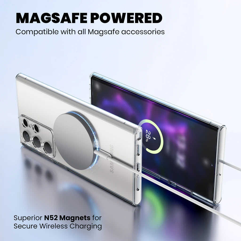 Anti-Yellow Magsafe Clear Case Samsung S Series - Galaxy S22 Ultra