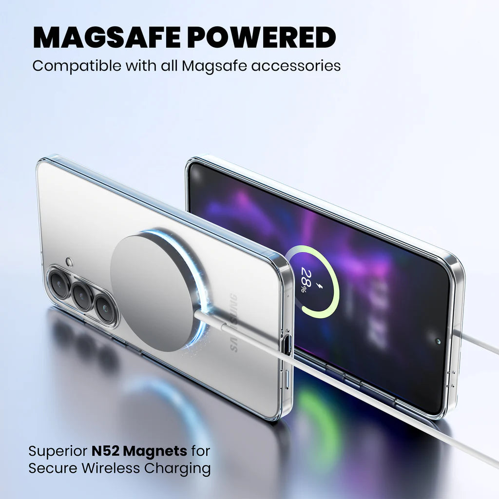 Anti-Yellow Magsafe Clear Case Samsung S Series - Galaxy S24 FE